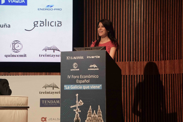 Archivo - Allegue durante su discurso.