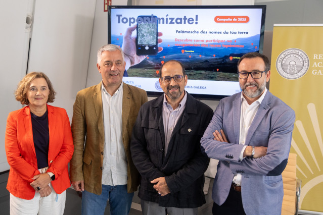 Presentación de la campaña 'Toponimízate' de la Xunta y la Real Academia Galega