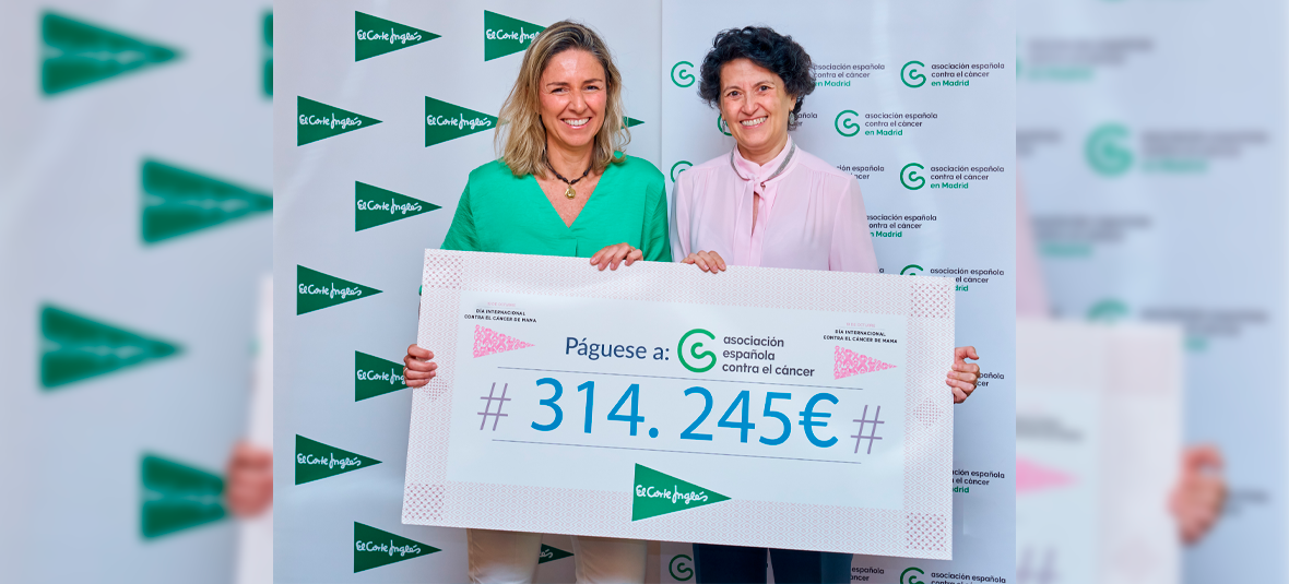 De izda a dcha Maru00eda Laviu00f1a (AECC) y Ester Uriol (ECI)