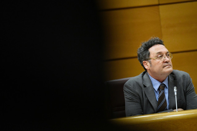 Archivo - El Fiscal General del Estado, Álvaro García Ortiz, durante su comparecencia en la Comisión de Justicia, en el Senado, a 18 de febrero de 2025, en Madrid (España). García Ortiz comparece para presentar la Memoria anual de la Fiscalía referida a 2