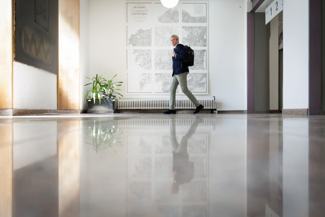 Rueda, antes de la reunión del Consello de la Xunta.
