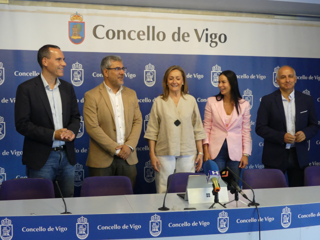 Imagen de concejales del PP de Vigo.