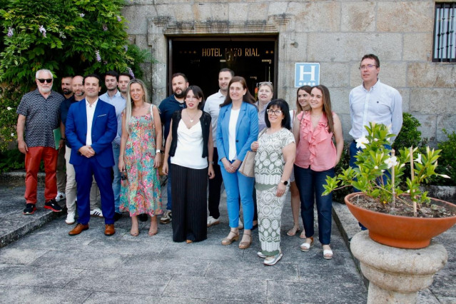 La conselleira de Economía e Industria, María Jesús Lorenzana, en Vilagarcía