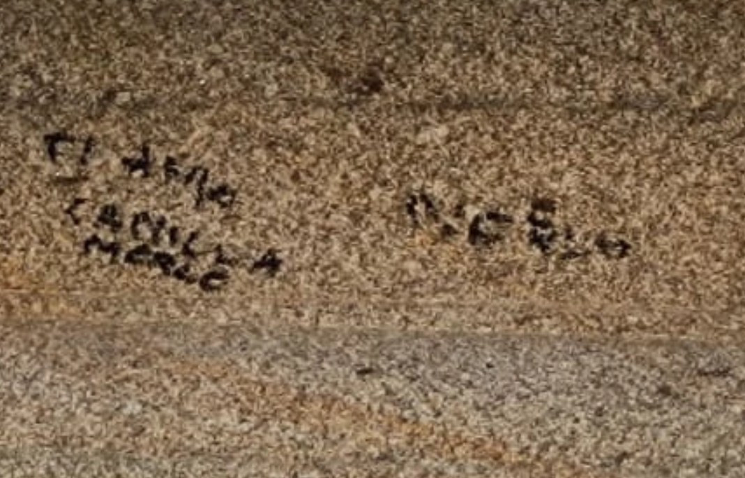 Pintadas en la Catedral de Santiago