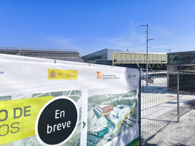 Final de las obras en la estación intermodal de Santiago de Compostela Daniel Castelao.