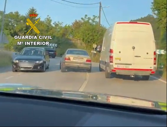 Imagen del vehículo en la persecución.