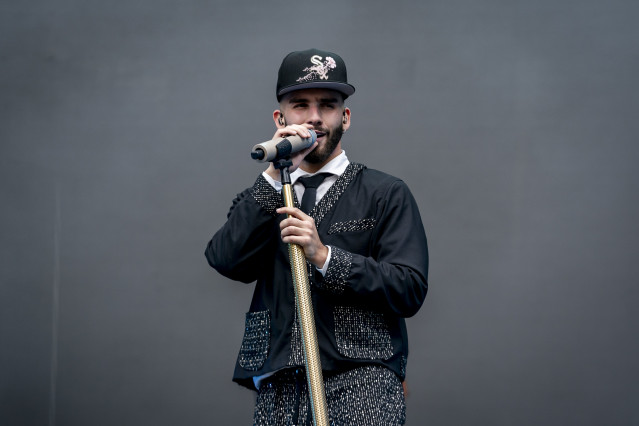 Archivo - El cantante Manuel Turizo durante un concierto.
