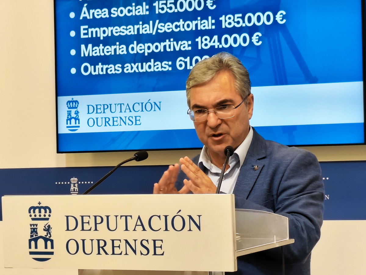 EL presidente de la Diputación de Ourense, Luis Menor