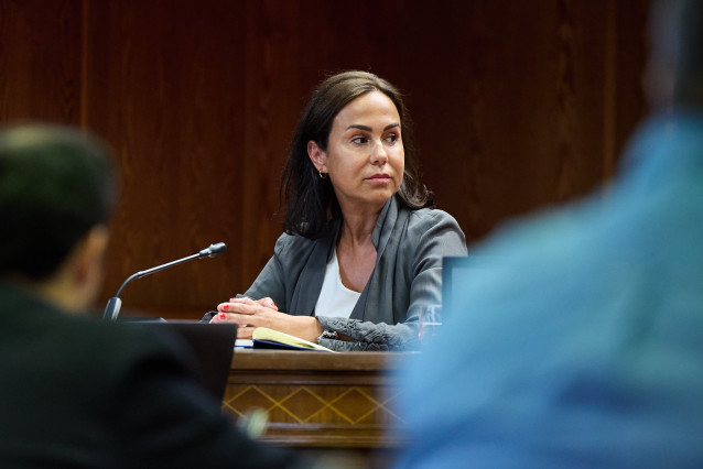 La expresidenta de Adif y ex secretaria de Estado de Transportes, Movilidad y Agenda Urbana, Isabel Pardo de Vera Posada, durante su comparecencia ante la Comisión de Investigación sobre el ‘caso Koldo’, en el Senado, a 29 de mayo de 2025, en Madrid (Espa