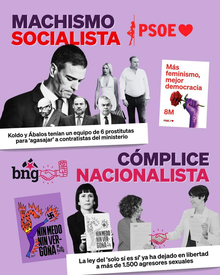 Carteles del PPdeG contra BNG y PSdeG