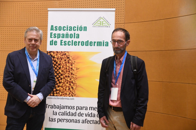 El conselleiro de Sanidade, Antonio Gómez Caamaño, en la segunda edición del Congreso Nacional de Esclerodermia para pacientes.