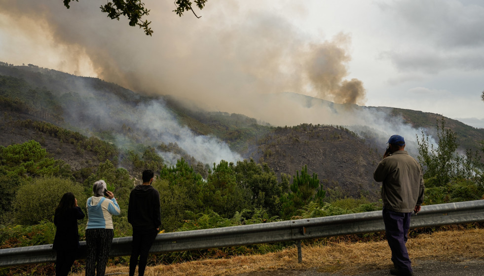 Archivo - Incendio en Crecente (Pontevedra)