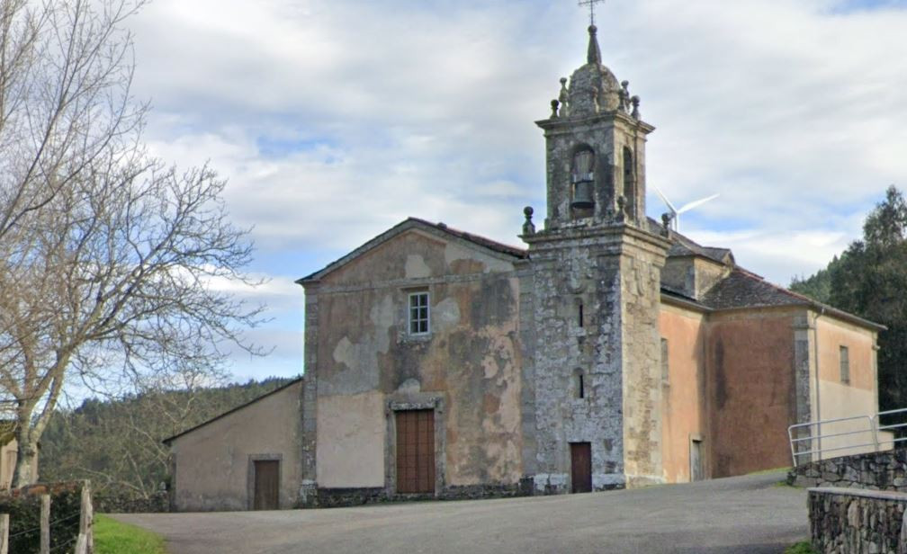 Iglesia de Santa Maru00eda de Ourol, en una imagen de Google Street View