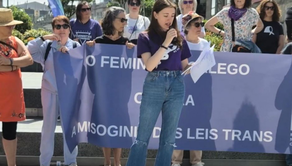 Concentración de Vigo el 21 de junio contra la Ley Trans en una imagen de Assilveiras