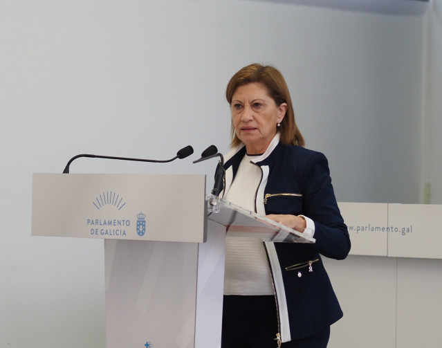 Archivo - La viceportavoz parlamentaria del PSdeG Elena Espinosa