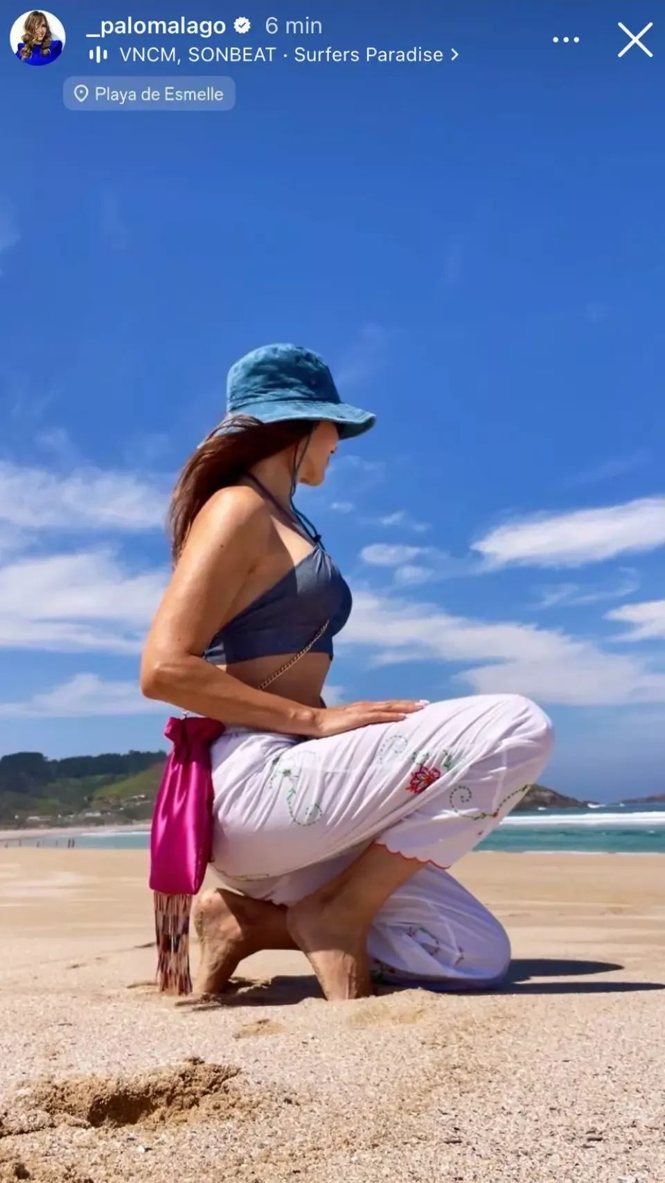 Paloma Lago en una imagen de su instagram