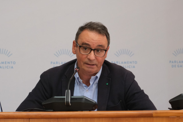 El director xeral de Xustiza, José Tronchoni, durante la Comisión, a 2 de julio.