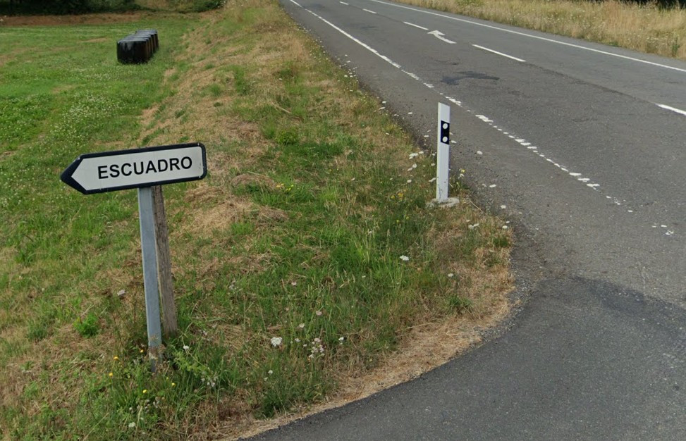 Nacional 640 en el cruce de Escuadro en imagen de Google Street View