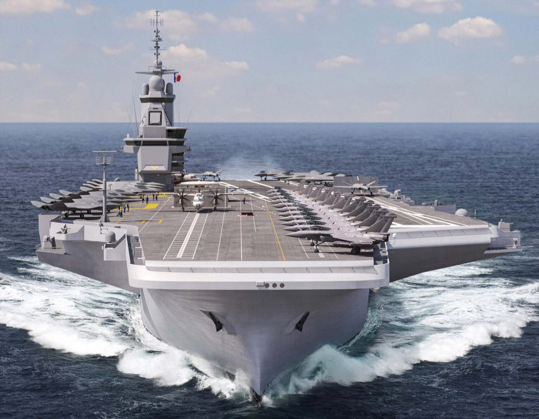 Navantia Ferrol bota la F-111 con la ilusión de un portaaviones que podría ser nuclear y europeo (vídeo)