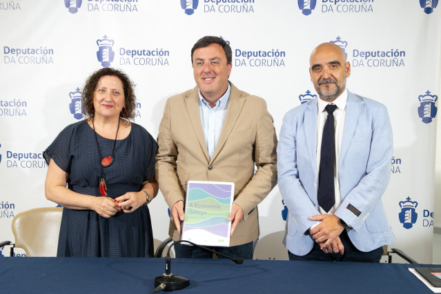 Presentación de un estudio económico de la USC en la Diputación de A Coruña