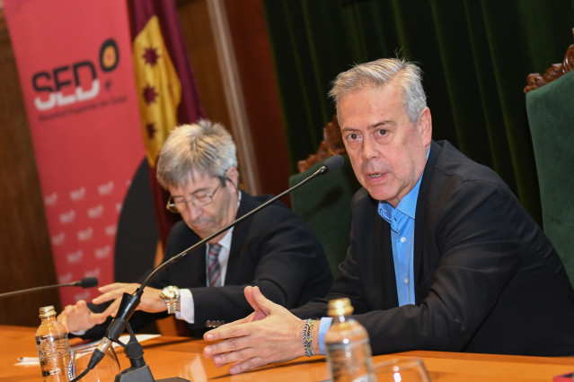 El conselleiro de Sanidade, Antonio Gómez Caamaño, en un acto celebrado a 4 de julio de 2025.