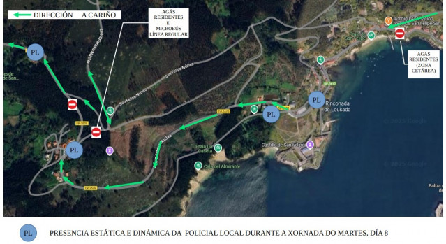 Dispositivo especial de tráfico este martes en Ferrol por la llegada del 'Juan Sebastián Elcano' con la Princesa Leonor