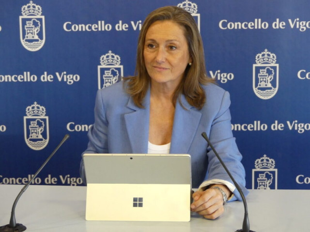 La presidenta del PP de Vigo y concejal en la Corporación olívica, Luisa Sánchez.