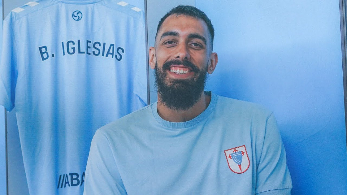 Borja Iglesias en una foto del Celta