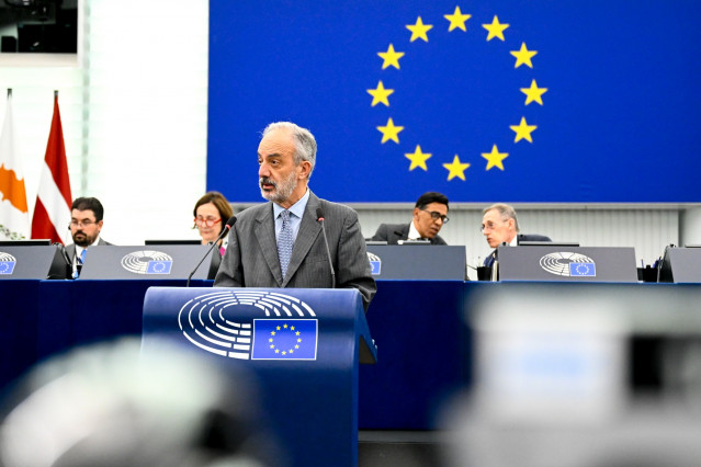 El eurodiputado del PP Millán Mon en Estrasburgo