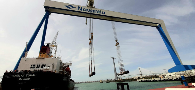 Archivo - Astilleros de Navantia en Puerto Real (Cádiz)