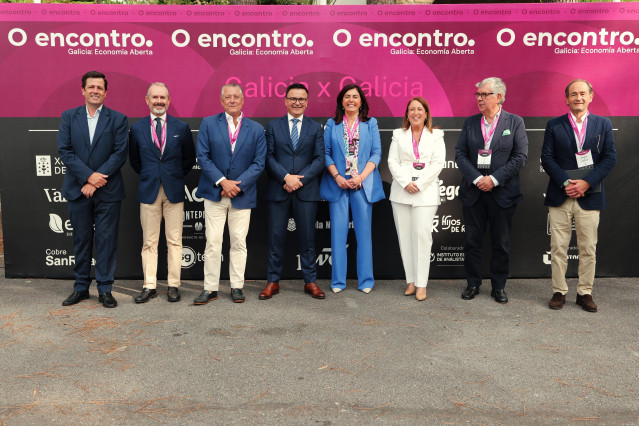 El conselleiro de Emprego, Comercio e Emigración, José González, en la inauguración del 'Encontro da Toxa 2025: Galicia: Economía Aberta'