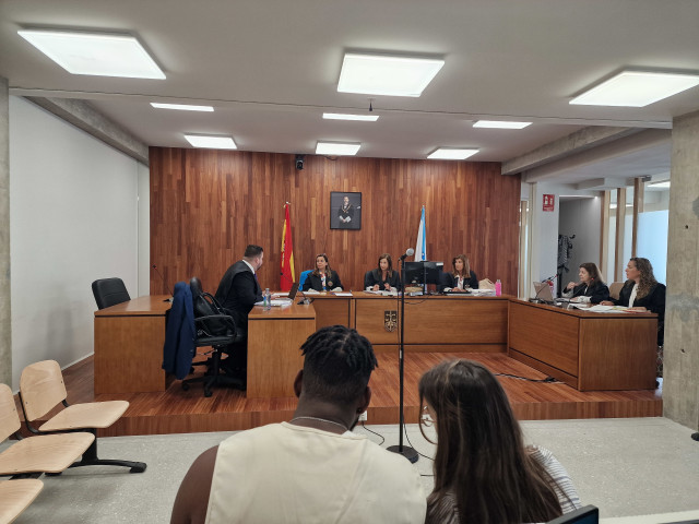 Imagen del acusado en el juicio.