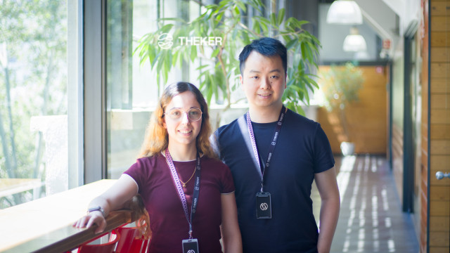 Carla Gómez Cano y Jiaqiang Ye Zhu, cofundadores de Theker.
