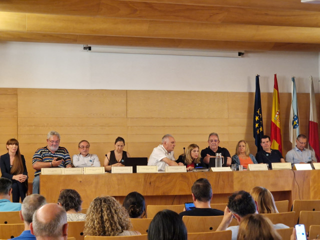 Imagen del encuentro llevado a cabo este martes en Vigo.
