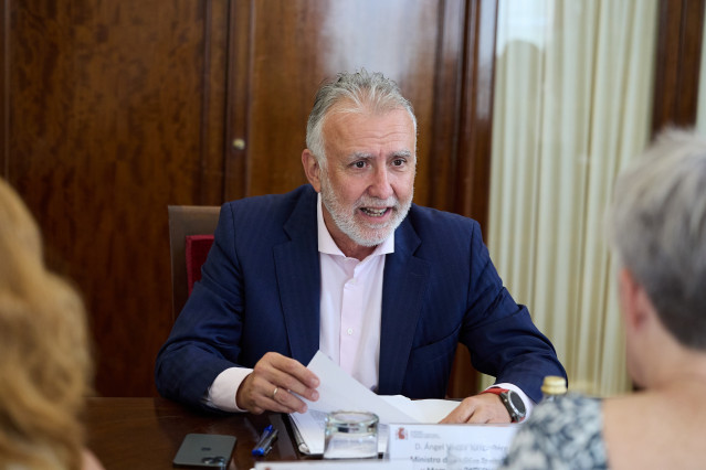 El ministro de Política Territorial y Memoria Democrática, Ángel Víctor Torres, durante una reunión en la sede del Ministerio, a 16 de julio de 2025, en Madrid (España).