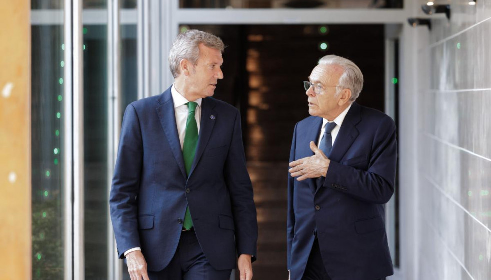 Alfonso Rueda e Isidro Fainé