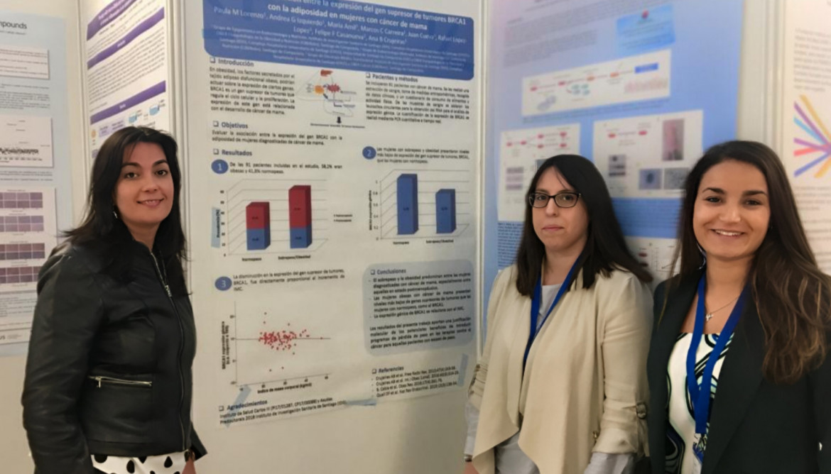 De izquierda a derecha Ana B Crujeiras, Paula M. Lorenzo y Andrea G Izquierdo