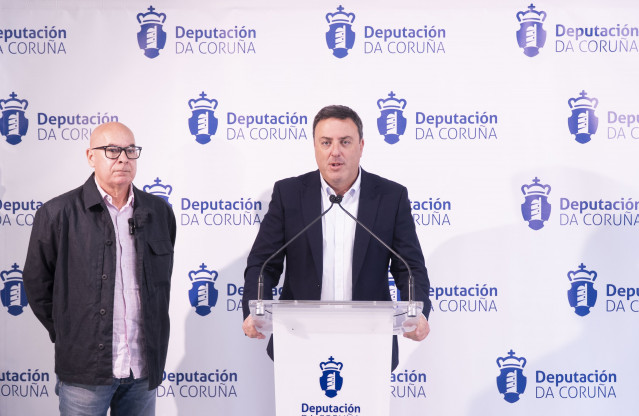 El presidente de la Diputación de A Coruña, Valentín González Formoso, y su vicepresidente, Xosé Regueira.