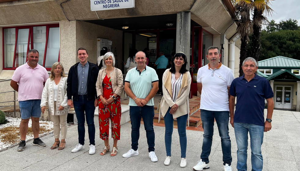 La diputada socialista Patricia Iglesias en Negreira