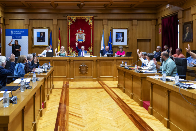 Pleno ordinario correspondiente al mes de julio de la Diputación de Ourense