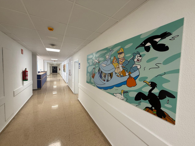 Espacios provisionales de los servicios del Hospital Materno Infantil de Ourense.