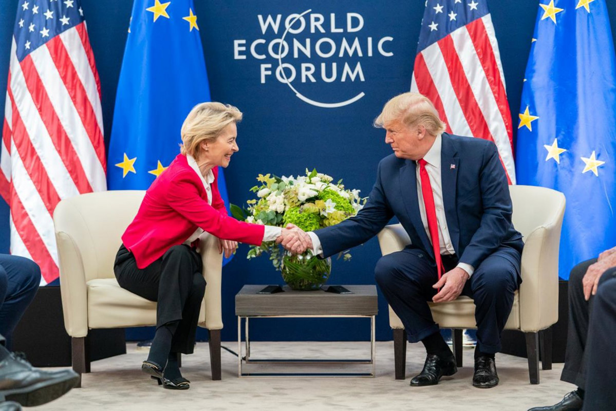 Trump von der leyen