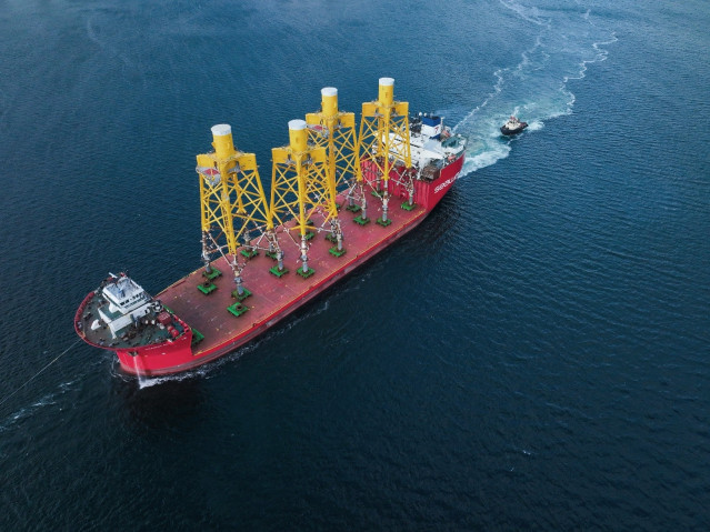 Navantia y Windar Renovables entregan cuatro jackets para el parque eólico marino Dieppe Le Tréport