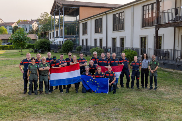 Segunda delegación de bomberos neerlandeses en Galicia