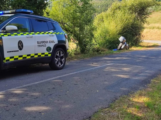 Imagen del accidente ocurrido en julio en Ribeira de Piquín (Lugo).