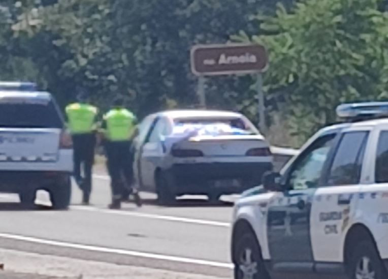 Accidente mortal en Allariz en una foto del Facebook de David Ferrer