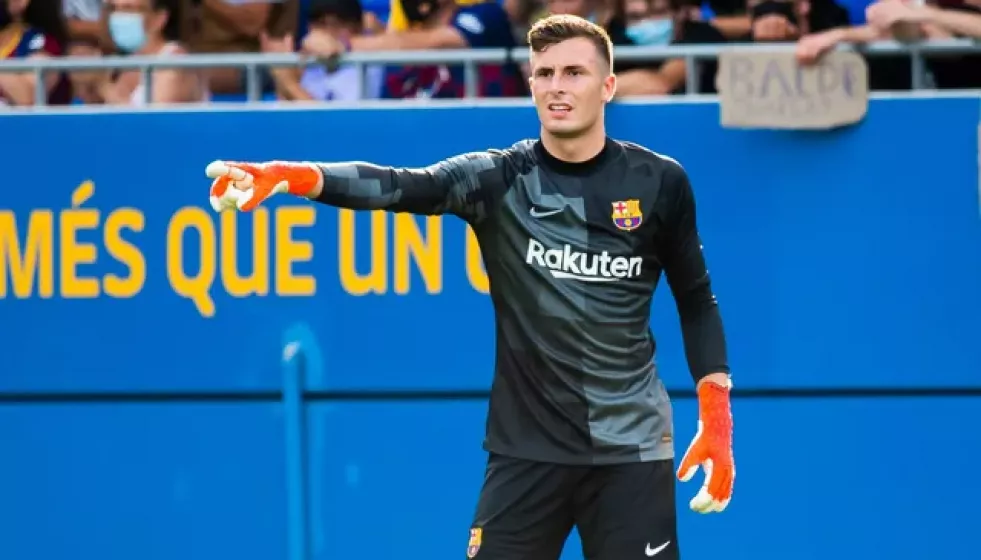 Iñaki Peña en una imagen de la web del FC Barcelona