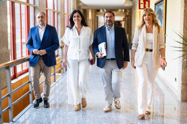 Los portavoces parlamentarios del PPdeG.