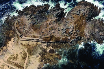 El castro de Baroña en Google Earth