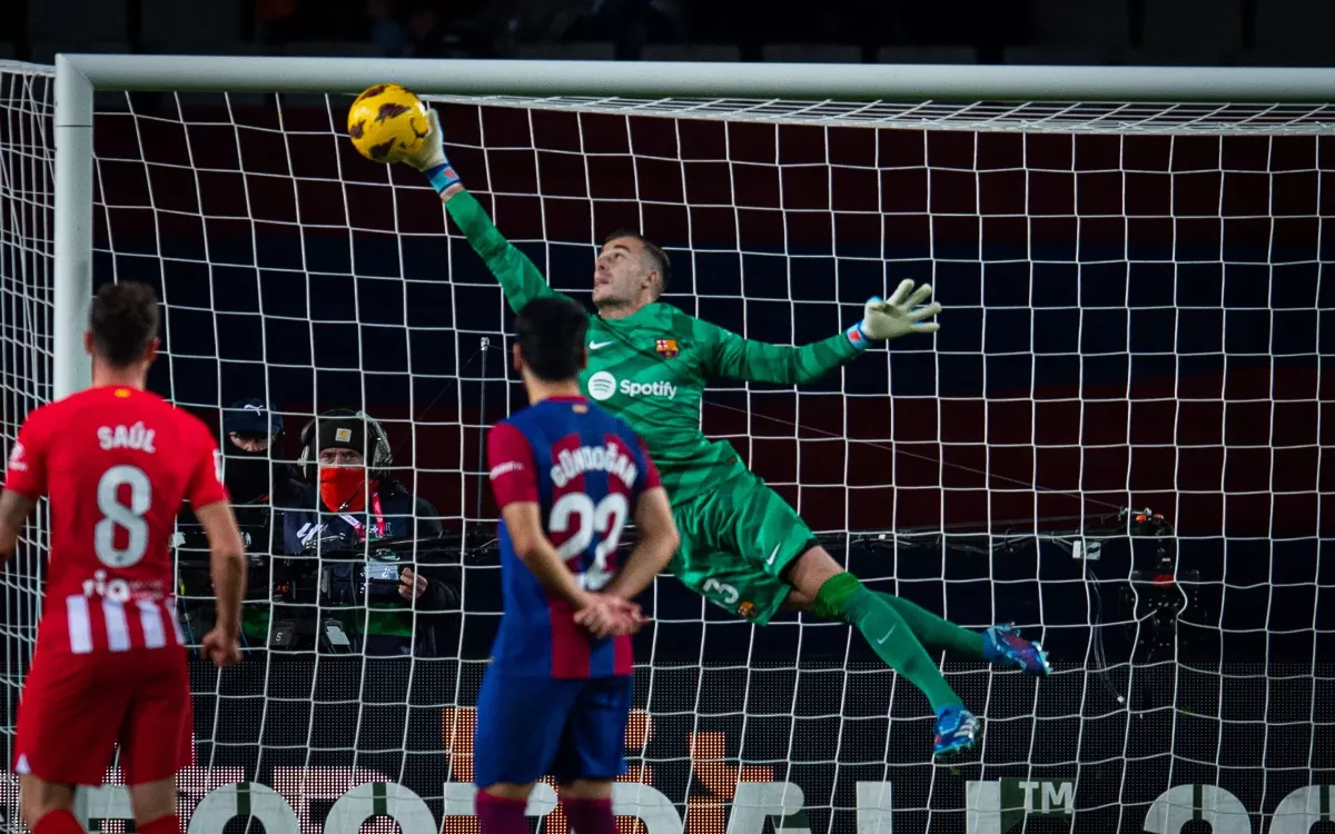 Iu00f1aki Peu00f1a en un partido del FC Barcelona en una imagen del clu